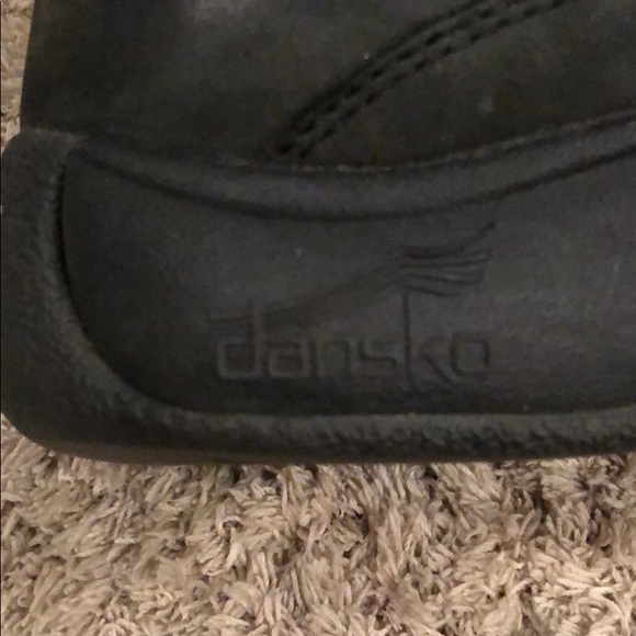 Dansko Black Leather Mary Jane Clogs - Picture 6 of 8